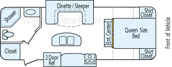 27' 2016 Heartland Sundance Xlt Ultra Lite w/2 Slides Floorplan