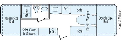 25' 2006 Trail Manor Floorplan