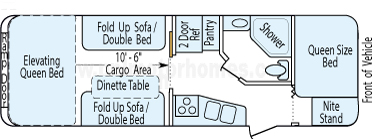 27' 2013 Forest River Xlr Hyper Lite - Toy Hauler Floorplan