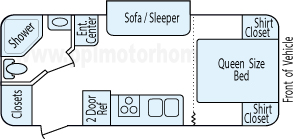 23' 2012 K-Z Coyote Floorplan