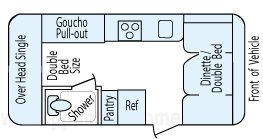 20' 2015 Shasta Airflyte Floorplan