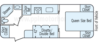 23' 2012 Koala Super Lite Floorplan
