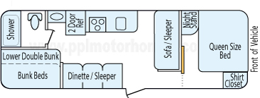 26' 2012 Skyline Mountain View - Bunk House Floorplan