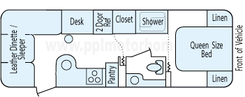 28' 2014 Airstream International Floorplan