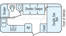 20' 2014 Airstream Flying Cloud Series Floorplan