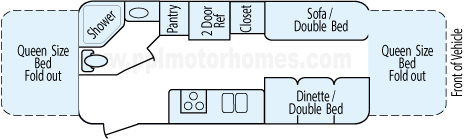 20' 2012 Keystone Passport Super Lite Floorplan