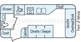 21' 2006 Northwood Arctic Fox Floorplan