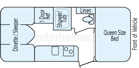 22' 2013 Starcraft Launch Series Floorplan