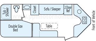 22' 2011 Jayco Skylark Floorplan