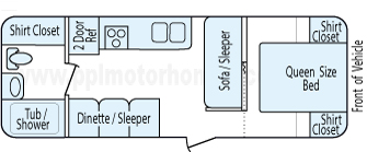 26' 2010 Jayco Jay Flight Floorplan
