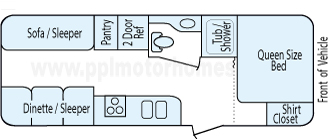 23' 2015 Jayco Jay Flight Floorplan