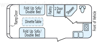 21' 2011 Endura Max Track & Trail - Toy Hauler Floorplan