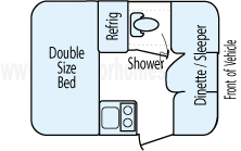 14' 2015 Riverside RV White Water Floorplan