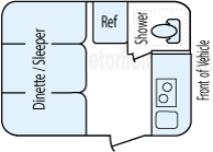 14' 2015 Livin Lite Camplite Floorplan