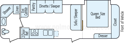 32' 2011 Keystone Cougar X-Lite w/2 Slides Floorplan