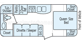 19' 2008 Dutchmen Aerolite Floorplan