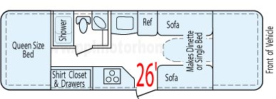 27' 2008 Trailmanor Floorplan