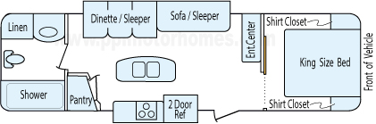 31' 2016 Keystone Cougar w/2 Slides Floorplan