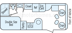 23' 2006 Airstream Safari Floorplan
