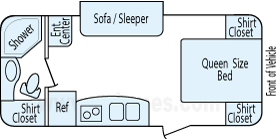 23' 2014 Coachmen Apex w/Slide Floorplan