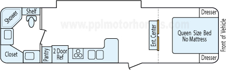 31' 2011 K-Z Sportsmen w/Slide Floorplan