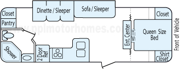 26' 2009 Gulf Stream Streamlite Floorplan