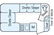 16' 2010 Casita Floorplan