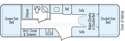 26' 1999 Trailmanor Floorplan
