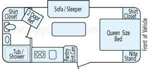 23' 2011 Prime Time Tracer w/Slide Floorplan