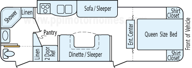 28' 2013 Dutchmen Aerolite w/Slide Floorplan