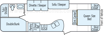 29' 2015 Jayco w/Slide - Bunk House Floorplan
