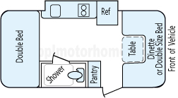20' 2012 Prime Time Tracer w/Slide Floorplan