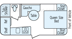 18' 2007 Jayco Jay Feather Floorplan