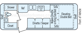 26' 1999 Tow Lite Hi-Lo Floorplan