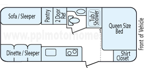 23' 2013 K-Z Sportsmen Floorplan