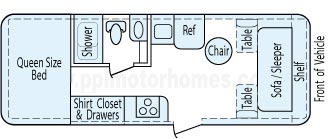 23' 2004 Trail Manor Floorplan