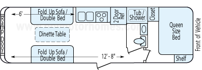 28' 2014 Forest River Nitro Xlr w/Generator - Toy Hauler Floorplan