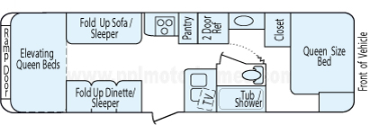 30' 2008 Jayco Octane ZX w/Generator - Toy Hauler - Bunk House Floorplan