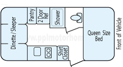 20' 2013 K-Z Sportsmen Classic Floorplan