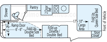 25' 2007 Keystone Hobbi - Toy Hauler Floorplan