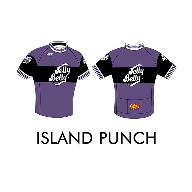 Jelly Belly Island Punch Retro Cycling Jersey - Adult - Large