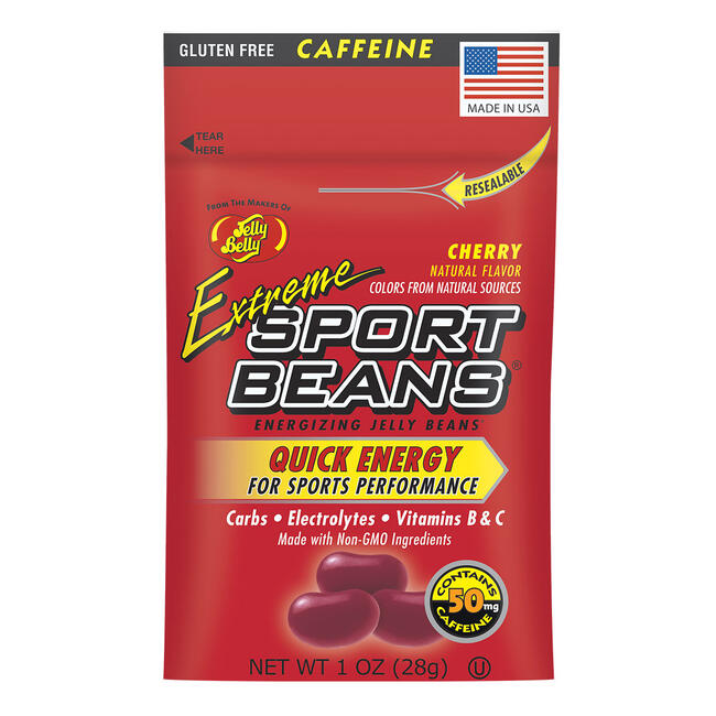 Extreme Sport Beans® Jelly Beans with CAFFEINE - Cherry 24-Pack