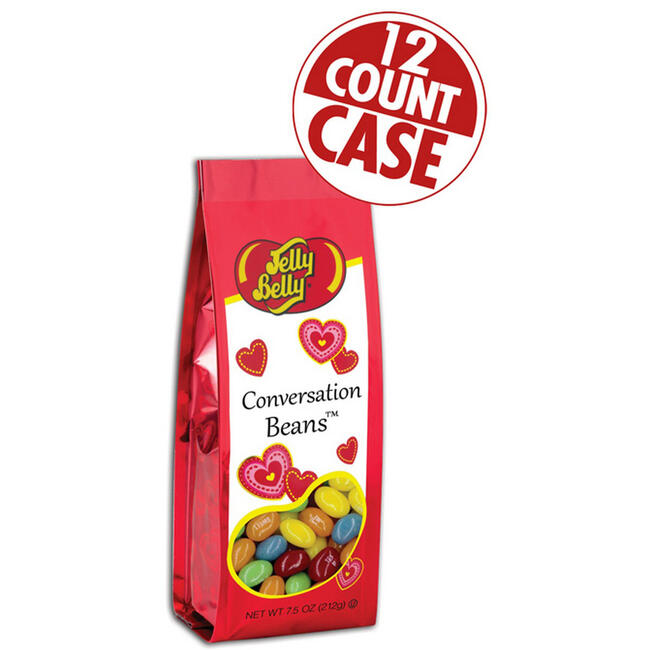 Jelly Belly Conversation Beans - 7.5 oz Gift Bags - 12-Count Case