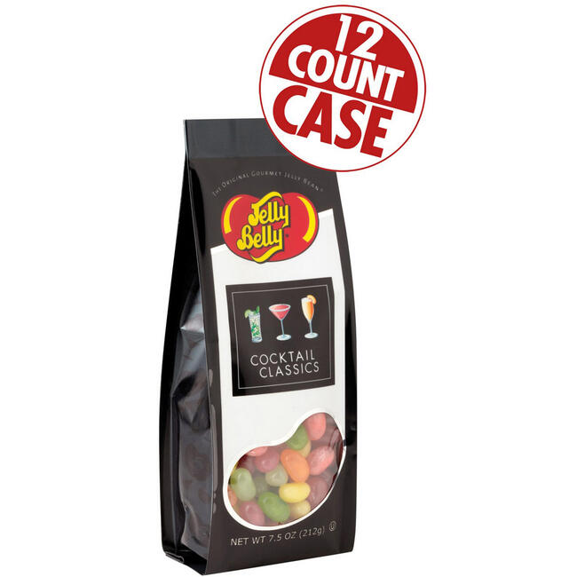 Cocktail Classics® Jelly Beans - 7.5 oz Gift Bag - 12 Count Case