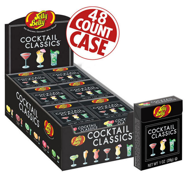 Cocktail Classics® Jelly Beans Mix - 1 oz Flip Top boxes - 48-Count Case