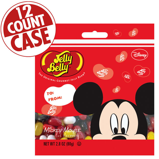 Mickey Mouse Jelly Beans - 2.8 oz Bag - 12 Count Case