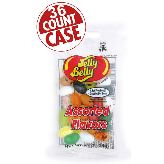 20 Assorted Jelly Bean Flavors - 1 oz. bags - 36-Count Case