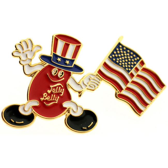 Mr. Jelly Belly American Flag Pin