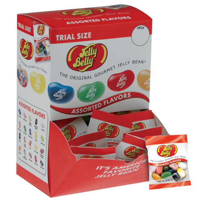 20 Assorted Jelly Bean Flavors - 0.35 oz. bag - 320 Count Case