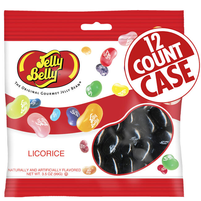 Licorice Jelly Beans - 2.6 lb Case